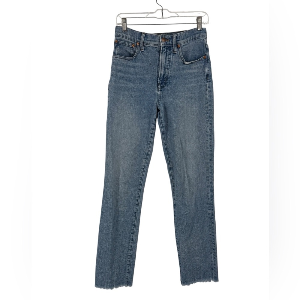 Madewell The Perfect Vintage Jean 27T | High Rise Straight | Raw Hem - Picture 3 of 16